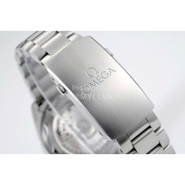 Omega 39.5mm Ceramic Dial Steel Strap Watch For Women