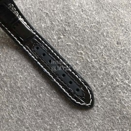 Omega 39.5mm Ceramic Dial Leather Strap Watch For Women