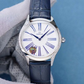 Omega New 36mm Dial Diamond Watch For Women