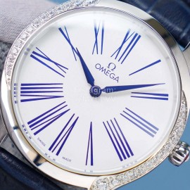 Omega New 36mm Dial Diamond Watch For Women