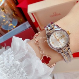 Omega 316l Steel Case Sapphire Crystal Watch For Women