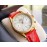 Omega Sapphire Crystal Leather Strap Watch Red
