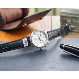 Omega Sapphire Crystal Roman Numeral Dial Watch Black