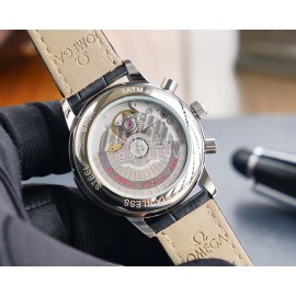 Omega Sapphire Crystal Roman Numeral Dial Watch Black