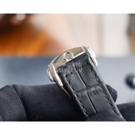 Omega Sapphire Crystal Roman Numeral Dial Watch Black