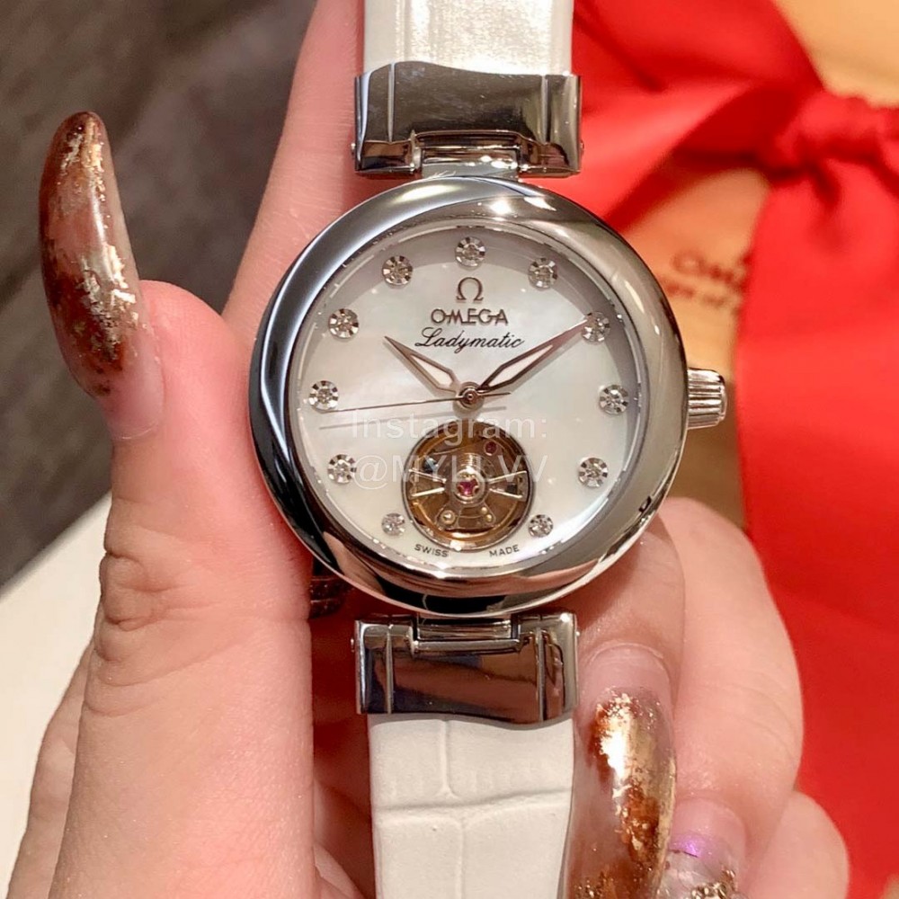 Omega Ladymatic 316l Steel Case Watch For Women