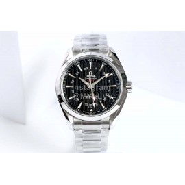 Omega 41.5mm Black Dial Steel Strap Watch