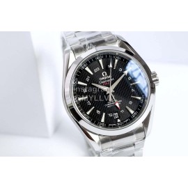 Omega 41.5mm Black Dial Steel Strap Watch