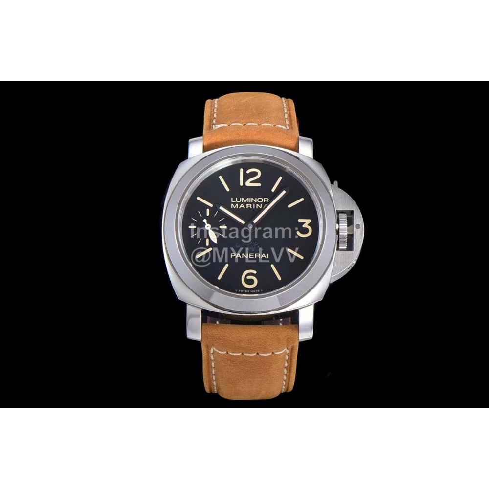 Panerai Hw Factory 316 Refined Steel 44mm Dial Watch Brown