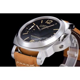 Panerai Hw Factory 316 Refined Steel 44mm Dial Watch Brown