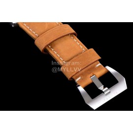 Panerai Hw Factory 316 Refined Steel 44mm Dial Watch Brown