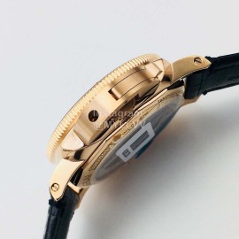 Panerai Vs Factory 42mm Dial Black Leather Strap Watch