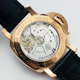 Panerai Vs Factory 42mm Dial Black Leather Strap Watch