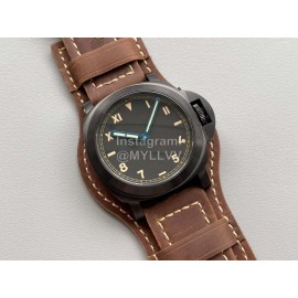Panerai Coffee Leather Calfskin Strap Watch Pam779