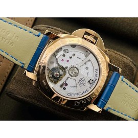 Panerai Vs Factory Blue Leather Strap Watch 