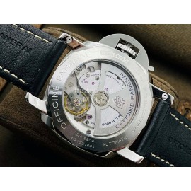 Panerai Vs Factory Black Leather Strap Watch