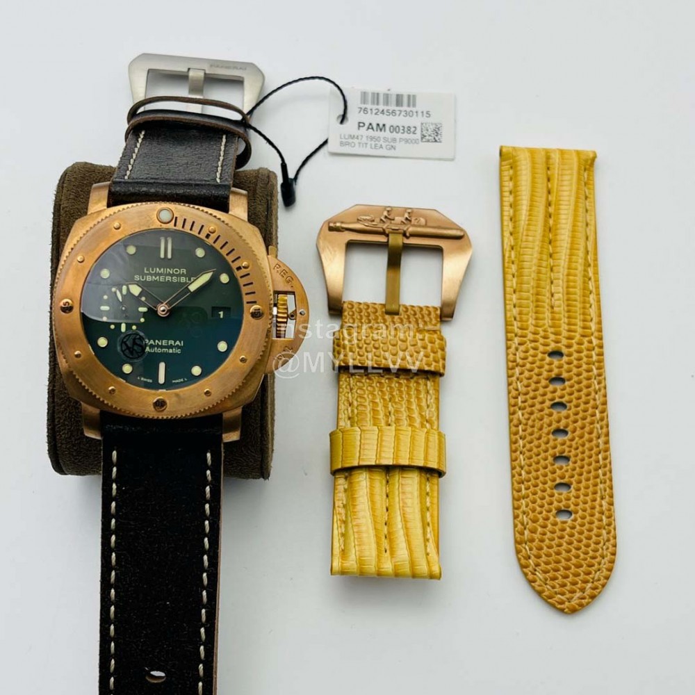 Panerai Vs Factory 47mm Dial Gold Case Watch Pam382