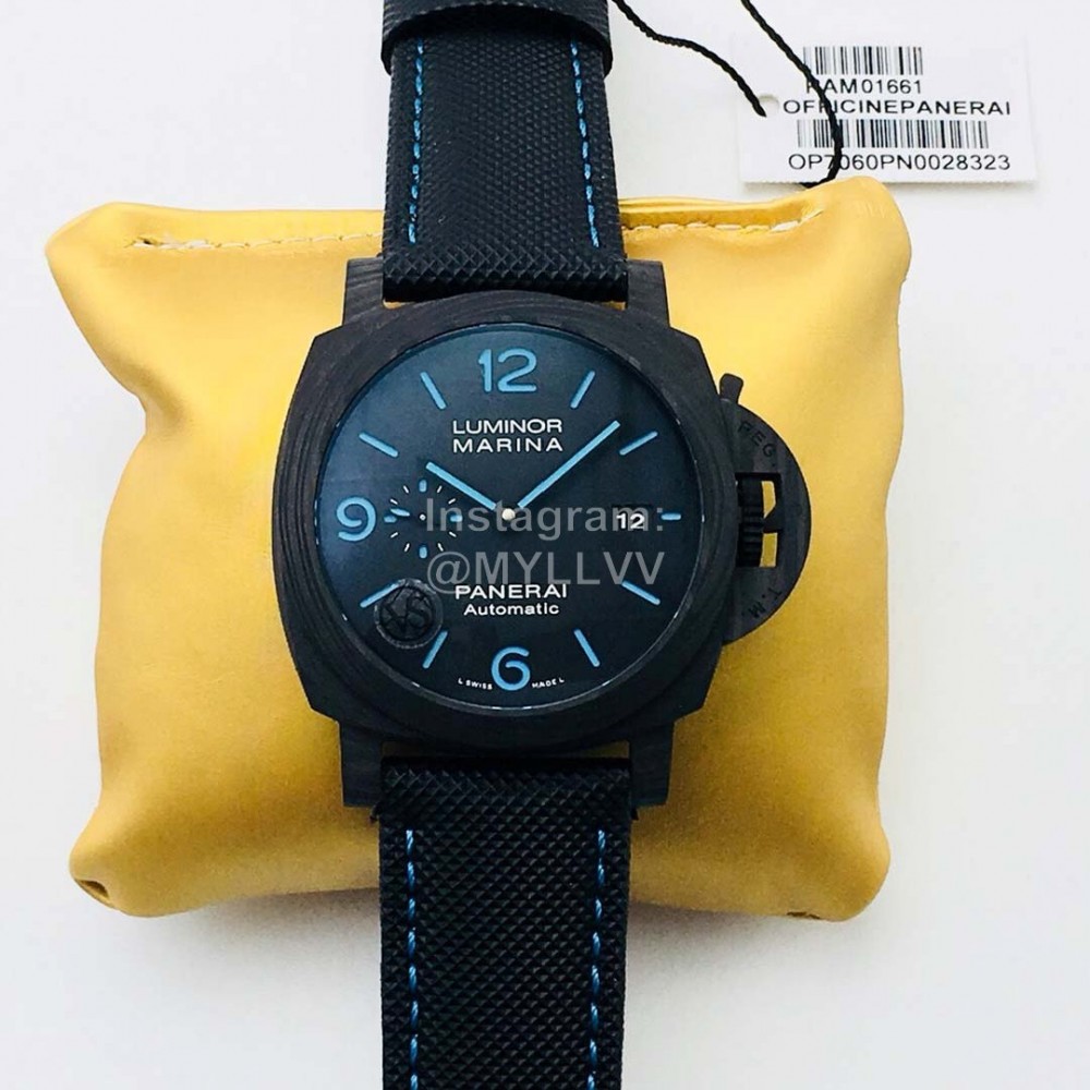 Panerai Vs Factory Carbon Fiber Case Luminous Watch Pam01661