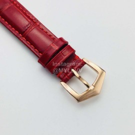 Patek Philippe 35mm Dial Leather Strap Multifunctional Watch Red