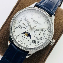 Patek Philippe 35mm Dial Leather Strap Multifunctional Watch