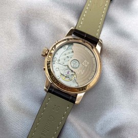 Patek Philippe Leather Strap Diamond Multifunctional Watch Red