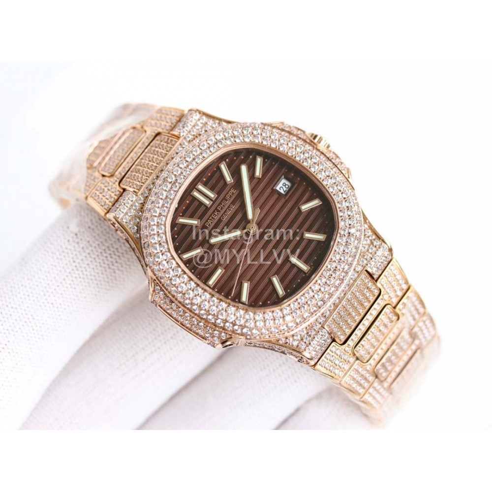 Patek Philippe Nautilus New Diamond Dial Watch