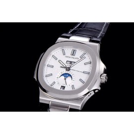 Patek Philippe Nautilus Leather Strap Multifunctional Watch