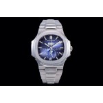 Patek Philippe Nautilus Steel Strap Multifunctional Watch Blue