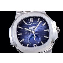 Patek Philippe Nautilus Steel Strap Multifunctional Watch Blue
