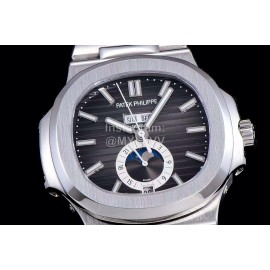 Patek Philippe Nautilus Steel Strap Multifunctional Watch Black