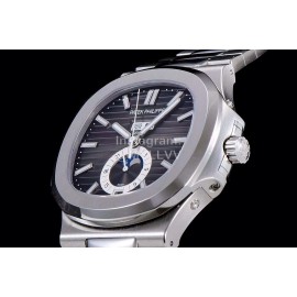 Patek Philippe Nautilus Steel Strap Multifunctional Watch Black