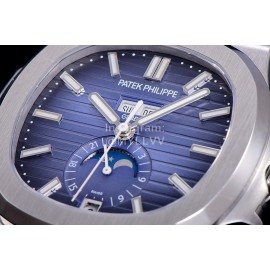 Patek Philippe Nautilus Rubber Strap Multifunctional Watch Blue