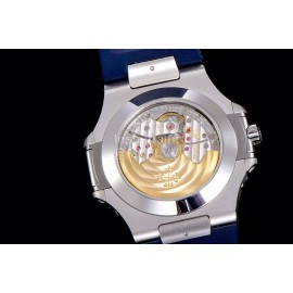 Patek Philippe Nautilus Rubber Strap Multifunctional Watch Blue