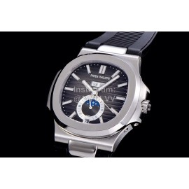 Patek Philippe Nautilus Rubber Strap Multifunctional Watch Black