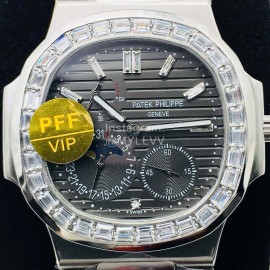Patek Philippe Pff Factory Diamond 904l Steel 40mm Dial Steel Strap Watch