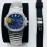 Patek Philippe Pff Factory Diamond 904l Steel 40mm Dial Steel Strap Watch Navy