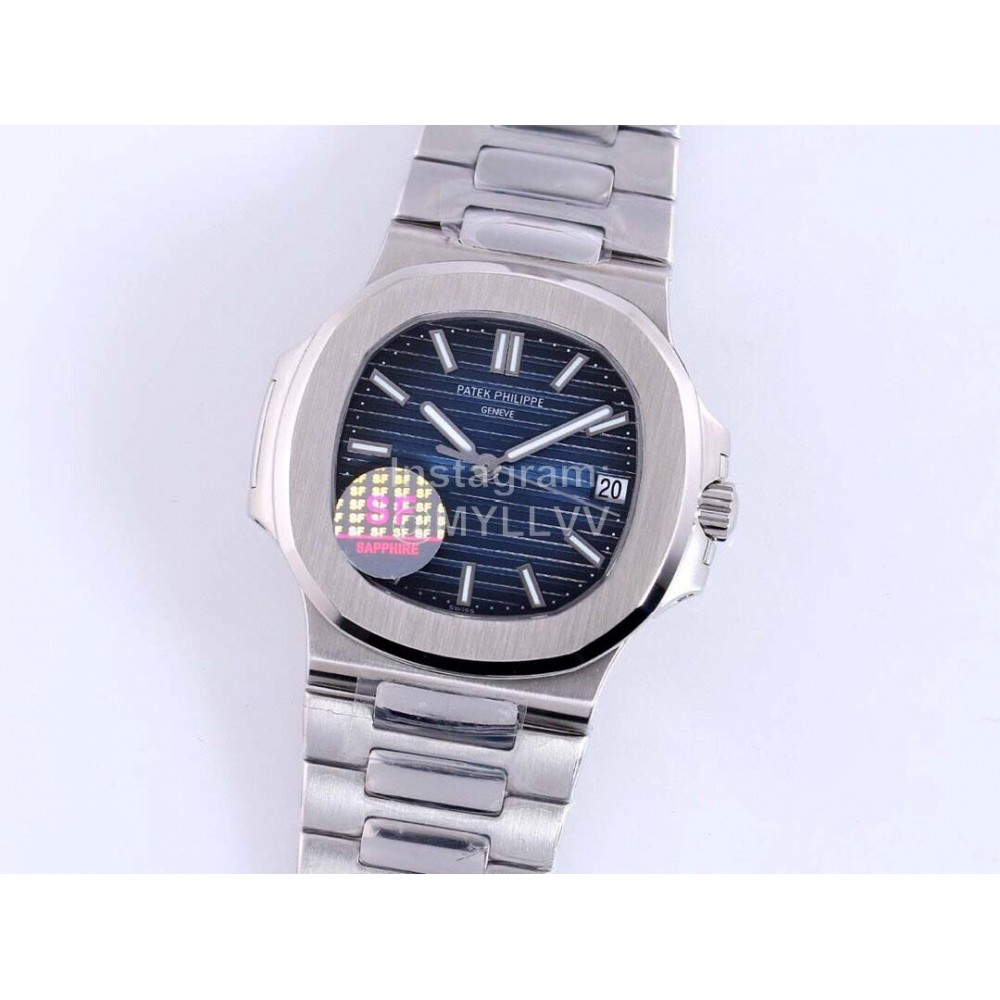 Patek Philippe Steel Strap Mechanical Watch For Men Navy