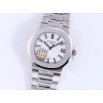 Patek Philippe Steel Strap Mechanical Watch For Men White