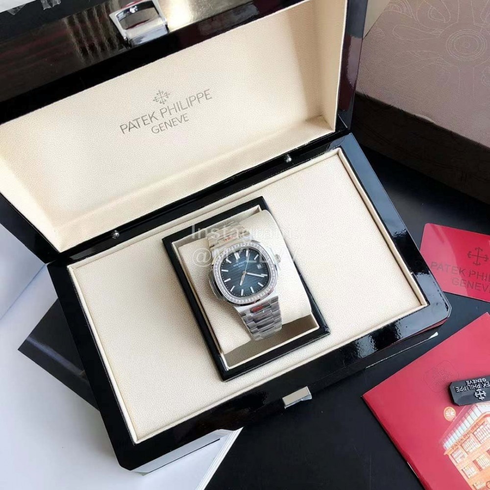 Patek Philippe 316l Steel 40mm Dial Diamond Watch