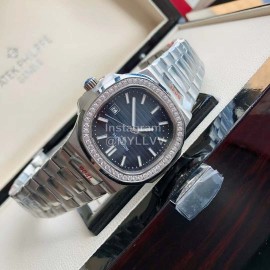Patek Philippe 316l Steel 40mm Dial Diamond Watch