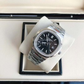 Patek Philippe 316l Steel 40mm Black Dial Watch