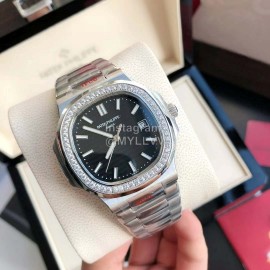 Patek Philippe 316l Steel 40mm Black Dial Watch