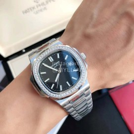 Patek Philippe 316l Steel 40mm Black Dial Watch