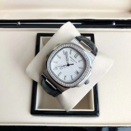 Patek Philippe New 316l Steel 40mm Dial Leather Strap Watch