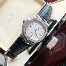 Patek Philippe New 316l Steel 40mm Dial Leather Strap Watch
