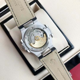 Patek Philippe New 316l Steel 40mm Dial Leather Strap Watch