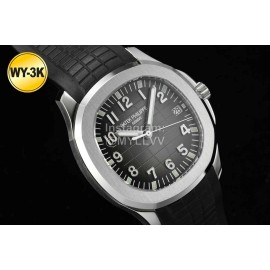 Patek Philippe Wy-3k Factory Black Rubber Strap Watch