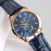 Patek Philippe Navy Leather Strap Multifunctional Watch