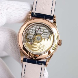 Patek Philippe Navy Leather Strap Multifunctional Watch