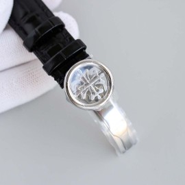 Patek Philippe Black Leather Strap Multifunctional Watch